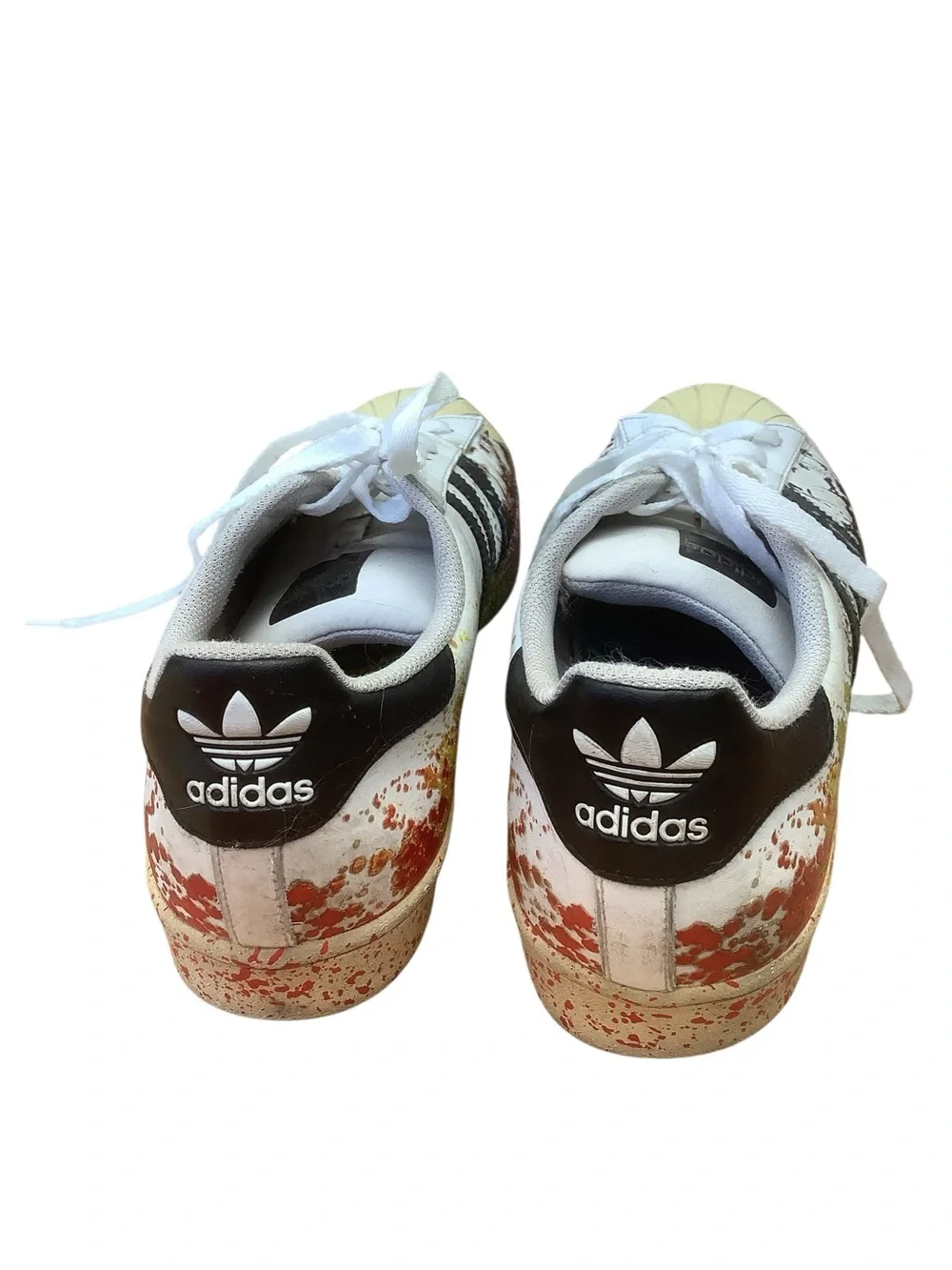 Adidas Superstar Pride Edition Sneakers Rainbow Paint Splatter Shell Toe 11.5